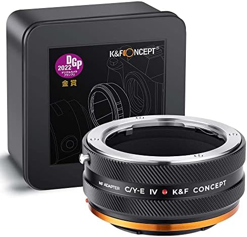 K & F Konsept IV PRO C / Y-NEX Lens Montaj Adaptörü Manuel Odaklama ile Uyumlu Contax / Yashica SLR Lens için Sony-E