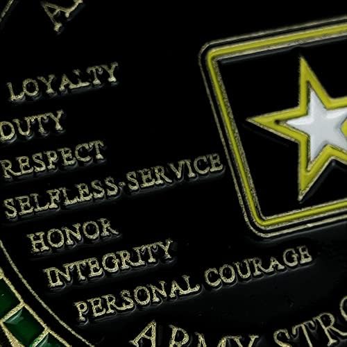 Amerika Ordusu Değerleri ve Ordu Güçlü Asker İnanç Mücadelesi Coin