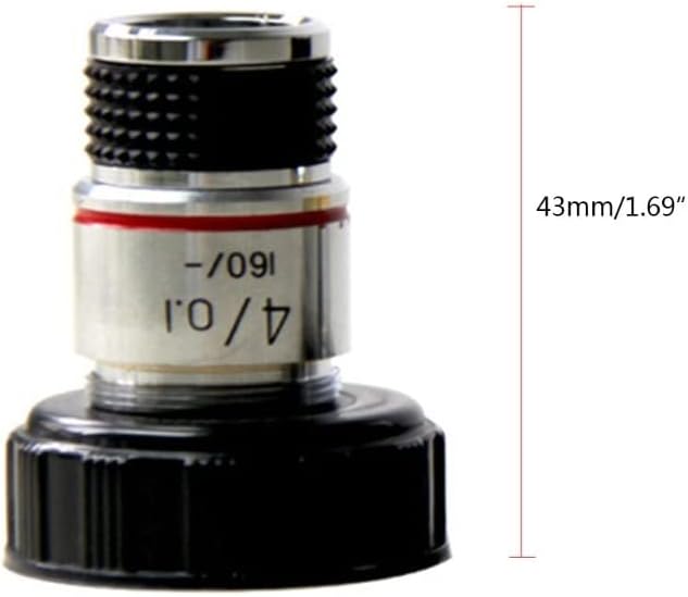Mikroskop Aksesuarları 4X 10X 40X 100X Mikroskop Objektif Lens Renksiz Objektif Mikroskop Parçaları Laboratuar Sarf