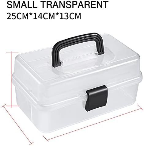ZCMEB 3 Katmanlar saklama kutusu Taşınabilir Katlanabilir Araçları Organizatör Kutusu Çok Amaçlı Boncuk Saklama kollu