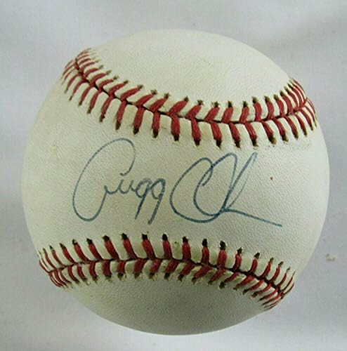 Gregg Olson İmzalı Otomatik İmza Rawlings Beyzbol B101 - İmzalı Beyzbol Topları