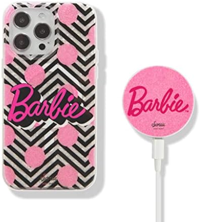Sonix x Barbie Kılıf + MagLink Şarj Cihazı (Mükemmel Pembe) MagSafe iPhone 14 Pro Max / Vintage Barbie