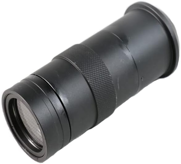 SHAOHUASC Sanayi Mikroskop Kamera C-Mount Lens gGass 8X-130X Büyütme Ayarlanabilir 25mm Zoom Mercek Büyüteç