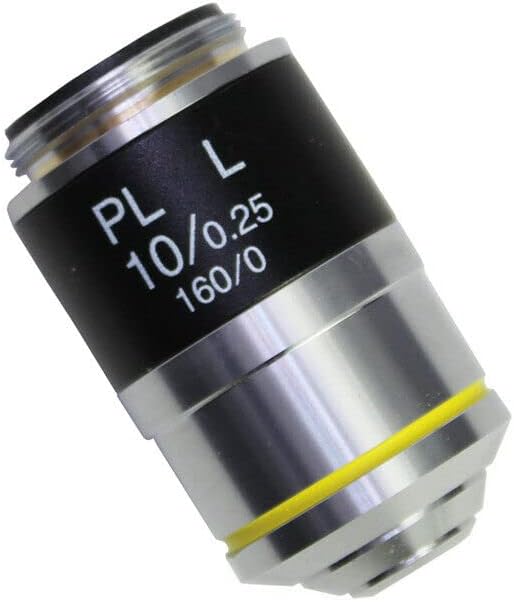 SHAOHUASC Metalurjik Mikroskop Planı Renksiz Objektif Lens Uzun Çalışma Mesafesi 5X 20X 50X 80X 100X (Büyütme: 100X)