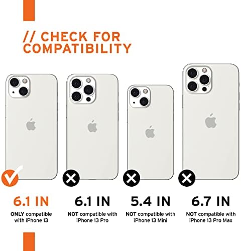 URBAN ARMOR GEAR UAG iPhone 13 Kılıfı [6,1 inç Ekran] Pathfinder, Siyah ve iPhone 13 [6,1 inç Ekran] Premium Çift
