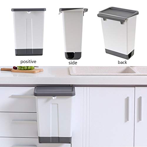 XDASH çöp kutusu Mutfak çöp tenekesi Plastik Duvara Monte çöp kutusu Atık Geri Dönüşüm Kompost Kutusu çöp torbası