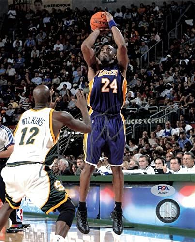 Kobe Bryant İmzalı 8x10 Fotoğraf PSA/DNA İmzalı Los Angeles Lakers HOF - İmzalı NBA Fotoğrafları