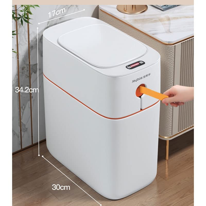 XBWEI Elektronik Otomatik çöp tenekesi Otomatik Paketleme 13L Ev Tuvalet Banyo Atık çöp tenekesi akıllı sensörlü çöp
