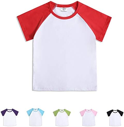 YARATICI Yürümeye Başlayan bebek Kız Erkek Kısa Kollu Gömlek Raglan Gömlek beyzbol tişörtü pamuklu tişört