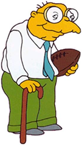 Simpsonlar Hans Moleman holding futbolu 8 x 10 inç Fotoğraf