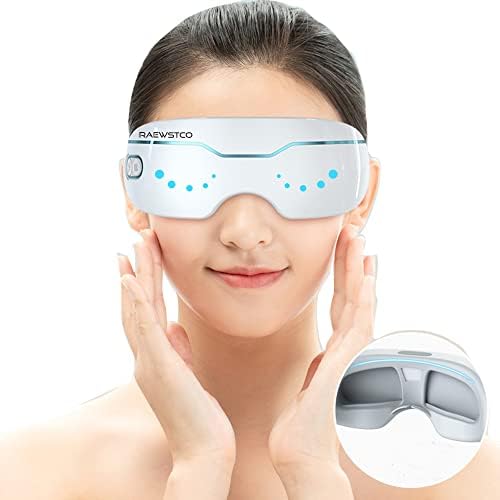 RAEWSTCO Akıllı Göz Masaj buhar Göz maskesi Sabit Sıcaklık sıcak Kompres 360 Derece fit Etrafında Gözler Kuru Yorgunluk