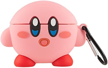 3D Kirby Kılıf Airpods için Uyumlu Pro / Pro 2nd Nesil Sevimli Karikatür Anime Hava pod Pro Kılıf Kirby Şekil Çocuklar