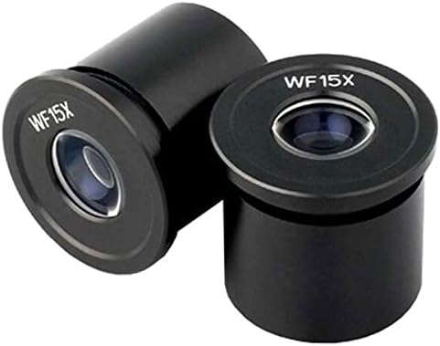 Mikroskop Aksesuarları Kiti Yetişkinler için Mikroskop Vizör - WF15X Mikroskop Oküler (30.5 mm) 1 Çift Laboratuar