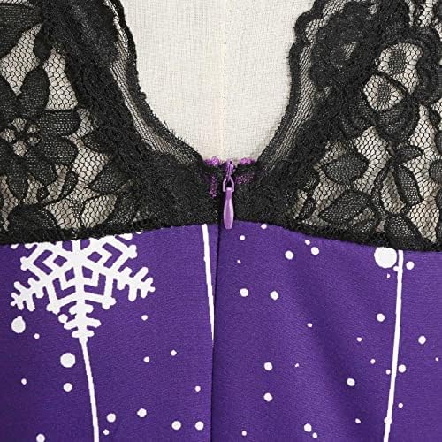 Kadınlar için WYTong Hediyeler,kadın Artı Boyutu Noel Elbise Çirkin Noel Uzun Kollu Parti Dresse