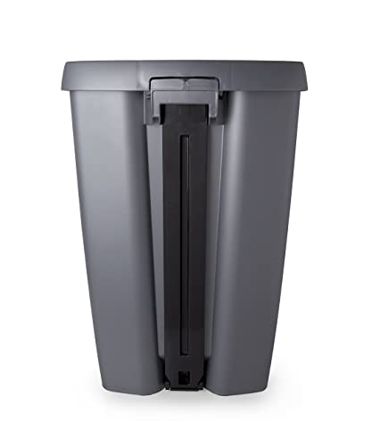 13 Gal Ağızlı Plastik Mutfak Çöp Kutuları Çöp Tenekesi, Yumuşak Kapaklı Basamaklı Mutfak Çöp Tenekesi, Kompakt Çöp