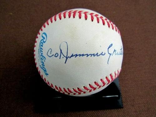 Jimmie Crutchfield Siyah Baronlar Crawfords Eagles İmzalı Otomatik Oal Beyzbol Jsa İmzalı Beyzbol Topları