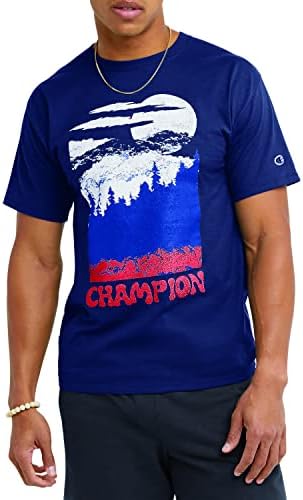 Şampiyonu, Pamuk Midweight Crewneck Tee, erkek t-shirtü, Mevsimsel Grafik