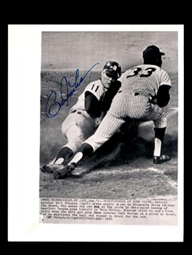 Bill Freehan PSA DNA İmzalı 8x10 Orijinal 1965 Tel Fotoğraf Tigers İmzalı-İmzalı MLB Fotoğrafları