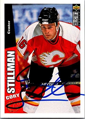 İmza Deposu 652266 Cory Stillman İmzalı Hokey Kartı-Calgary Flames, FT 1996 Üst Güverte-No. 40