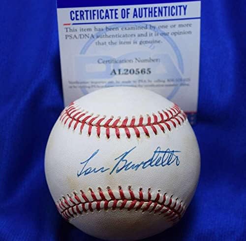 Lou Lew Burdette PSA DNA Coa İmzası Ulusal Lig ONL İmzalı Beyzbol - İmzalı Beyzbol Topları
