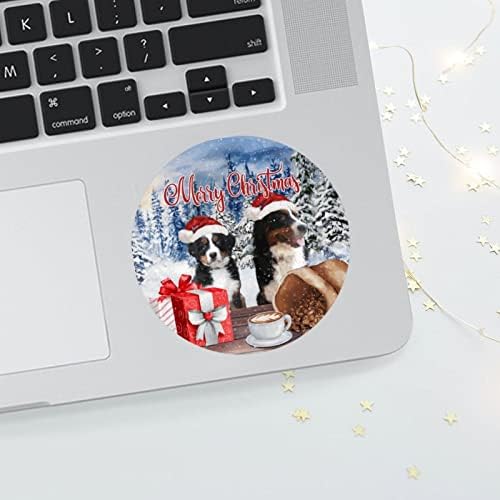 100 ADET Çıkartmalar Merry Christmas Köpek Sticker, Kış Köpekler Sıcak Kahve Vinil Arabalar için Dizüstü Bilgisayarlar,
