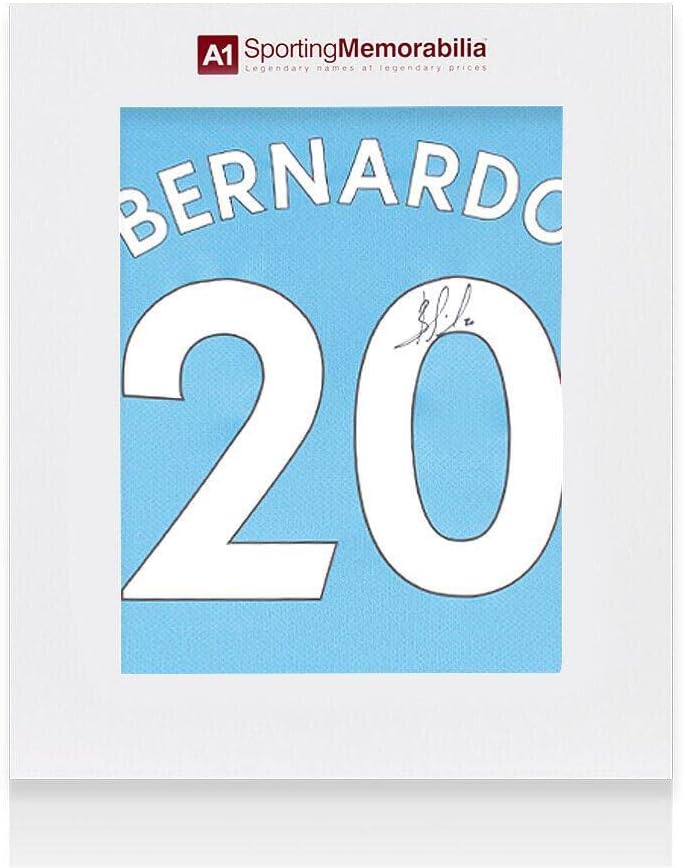 Bernardo Silva İmzalı Manchester City Forması-2021-22, 20 Numara-Hediye Kutusu-İmzalı Futbol Formaları