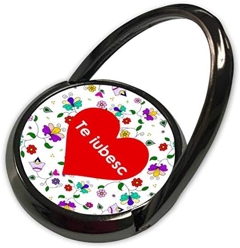 3dRose InspirationzStore Aşk Serisi-Te ıubesc-Seni Romence Seviyorum-Çiçekli Romanya kırmızı Kalp Çiçekleri - Telefon
