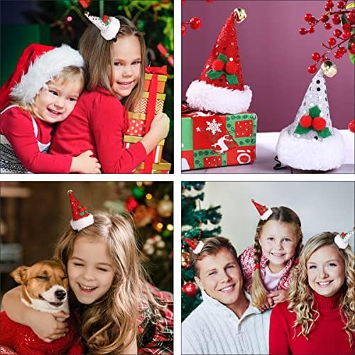 PRETYZOOM Pullu Glitter Dekoratif Başlıklar için Zarif Elemanları Malzemeleri Santa Klipler Renk Bantlar Güzel Parti