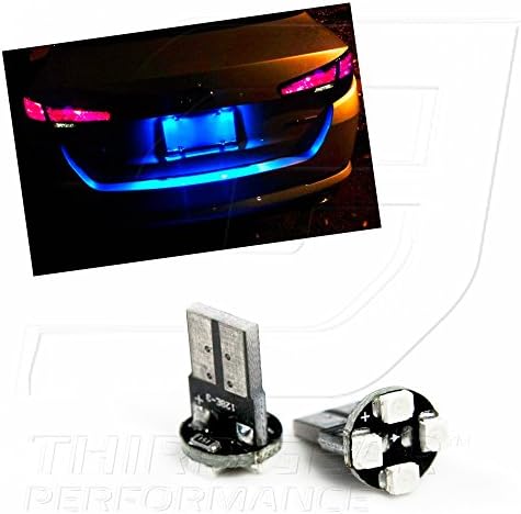 TGP T10 mavi 4 LED SMD plaka kama ampuller Çifti 1997-2013 Chevrolet Malibu ile Uyumlu (TÜMÜ)