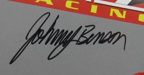 Johnny Benson İmzalı Otomatik İmza 8x10 Fotoğraf İmzalı NASCAR Fotoğrafları
