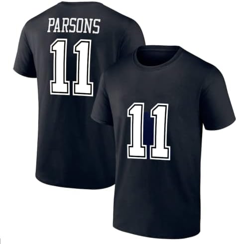 Izgara Kavrama erkek Micah Parsons Dallas Futbol T-Shirt %100 % pamuklu jarse 11 Texas