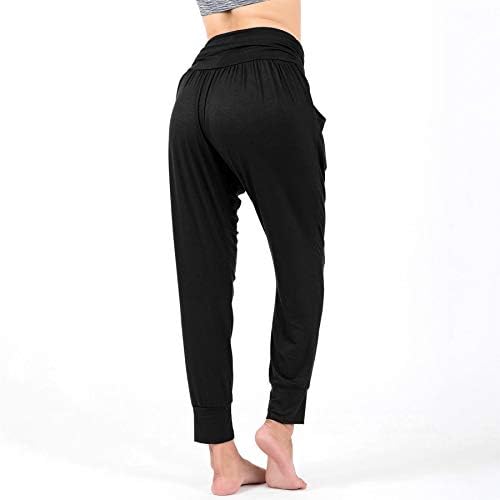 LOFBAZ Yoga Sweatpants Cepler ile Egzersiz Joggers Pantolon Salonu Harem pantolon