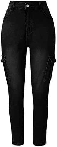 Jean Pantolon Kadın Bayan Kot Rahat Orta Bel Pantolon Pantolon Cepler Klasik Denim Kot Kolsuz Jean Ceket