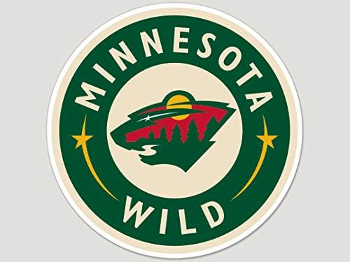 WinCraft NHL Minnesota Wild 87579010 Mükemmel Kesim Renkli Çıkartma, 8 x 8, Siyah