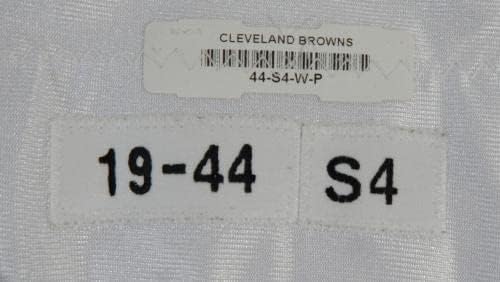 2019 Cleveland Browns Ronnie Harrison Jr 33 Oyun Kullanılmış Beyaz Antrenman Forması 46-İmzasız NFL Oyun Kullanılmış