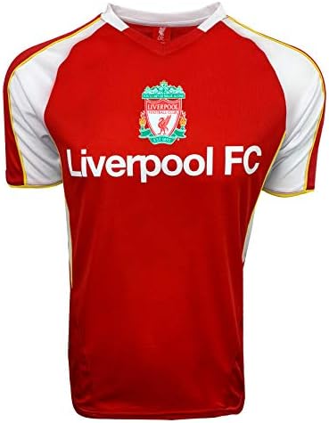 Erkek Liverpool Antrenman Forması, Lisanslı Liverpool Kısa Kollu Gömlek Kırmızı