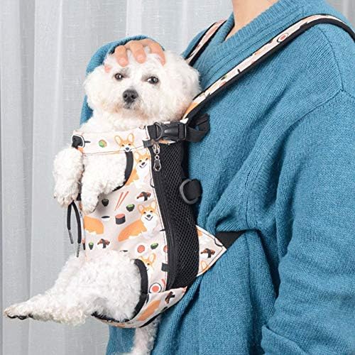 ZZK evcil hayvan çantası Taşınabilir Tuval Kovboy Unisex Ayarlanabilir Köpek evcil hayvan seyahat çantası Sırt Çantası