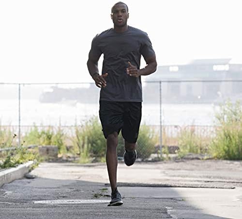BALENNZ Egzersiz Gömlek Erkekler için, Nem Esneklik Hızlı Kuru Aktif Atletik erkek Spor Performans T Shirt