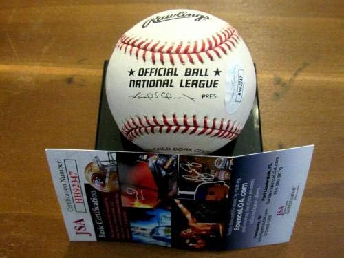 Lou Brock Hof 85 Stl Kardinaller Chicago Cubs İmzalı Otomatik Vtg Onl Beyzbol Jsa İmzalı Beyzbol Topları