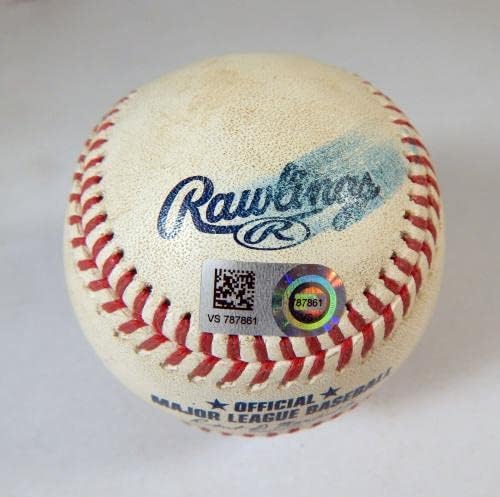 2021 Atlanta Braves Pitt Pirates Oyunu Kullanılmış Beyzbol Sandy Alcantara Duvall Faul Oyunu Kullanılmış Beyzbol Topları