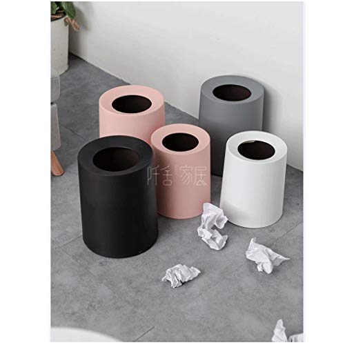 NEOCHY Kapalı Çöp Kutuları Yuvarlak Çift Katmanlı Küçük çöp tenekesi, Kullanılan Banyo Mutfak Ofis Zanaat Odası, Çamaşır
