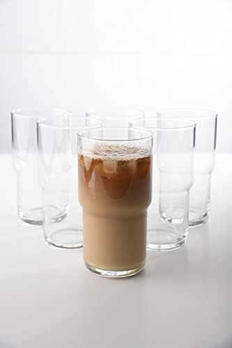 LEMONSODA Buzlu Kahve Bardakları-Herhangi Bir içecek için 6 (630 mL) İstiflenebilir Bardak Seti
