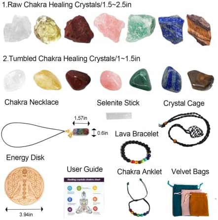 20 ADET Kristaller ve şifa Taşları Seti, 14 Şifa Çakra Taşları, El Yapımı Örgü Halat Sarılmış Tutucu, enerji Kristal