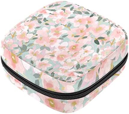 Şeftali Çiçeği Desen Sıhhi peçete saklama çantası Taşınabilir Dönem Kiti Çantası Dönem için Ped Torbalar Regl Kupası