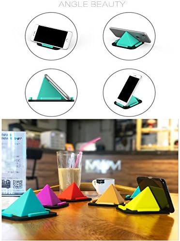 Çok Açılı Piramit cep telefonu yuvası Braketi, Kaymaz Silikon Dash-Mat Taşınabilir Tutucu Masa Standı Telefonlar,