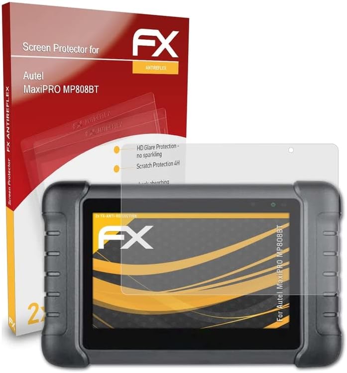 atFoliX Ekran Koruyucu ile Uyumlu Autel MaxiPRO MP808BT Ekran koruyucu Film, Yansıma Önleyici ve Şok Emici FX Koruyucu
