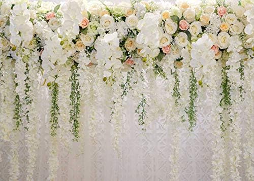 Beyaz Gül Çiçek Tema Fotoğraf Arka Planında Gelin Duş Düğün Çiçekleri Fotoğraf Arka Plan Bebek Kız Doğum Günü Partisi