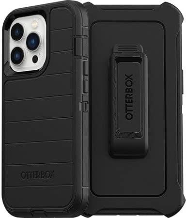 Apple iPhone 13 için OtterBox Defender Pro Serisi Kılıf ve Kılıf-Siyah