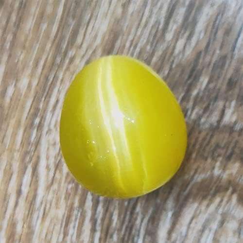 ESBANT 1 inç kristal küre yumurta Mini doğal kedi gözü taş kuvars yumurta şeklinde Opal taş yumurta ev dekor 1 adet
