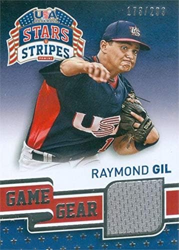 Imza Depo 583247 Raymond Gil Oyuncu Yıpranmış Forması Yama Beyzbol Kartı-Team USA 2015 Panini Stars & Stripes Oyun